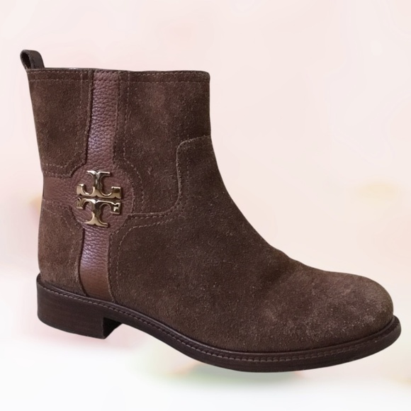 Tory Burch Alaina Suede Ankle Boots - Picture 15 of 16